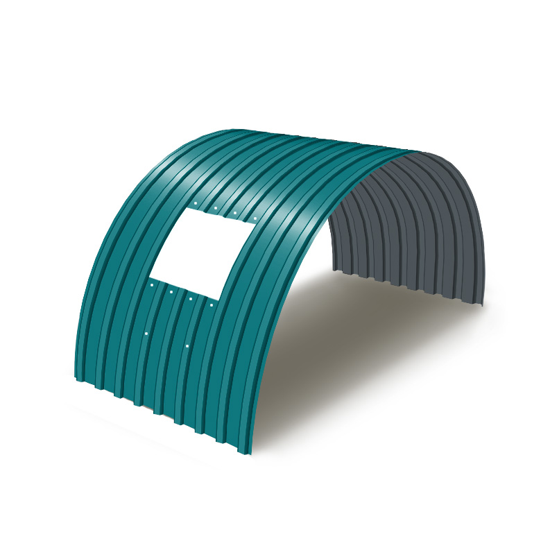 Монтаж продольно гнутого профнастила НС18ПГ