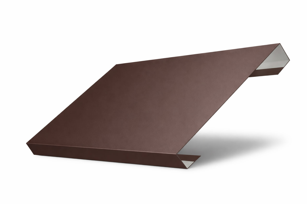 Ламель лицевая 125 Texas стартовая/финишная Satin Matt RAL 8017