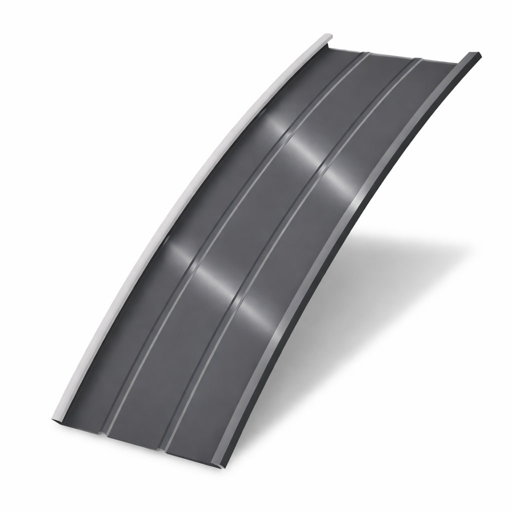 Продольно гнутый фальц профилированный 0,45 RAL 7024 полиэстер