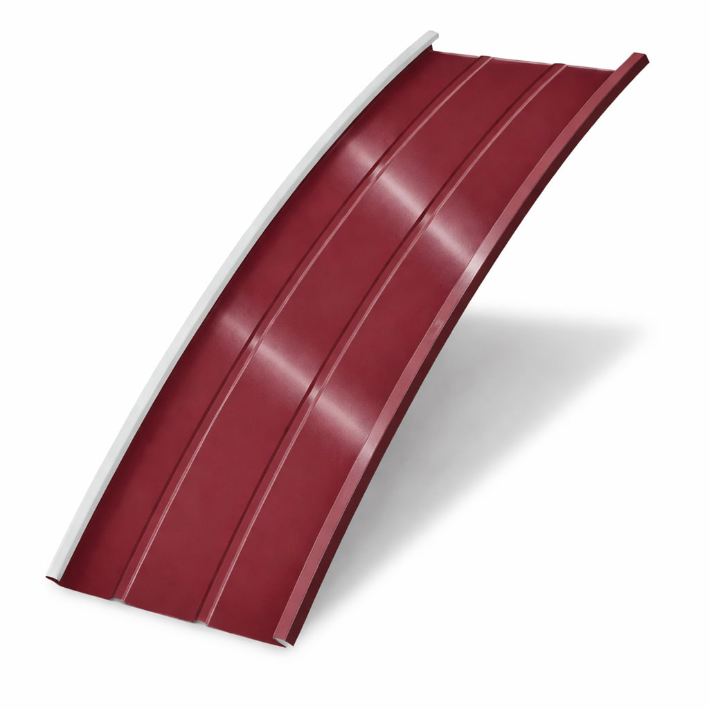 Продольно гнутый фальц профилированный 0,7 RAL 3005 полиэстер