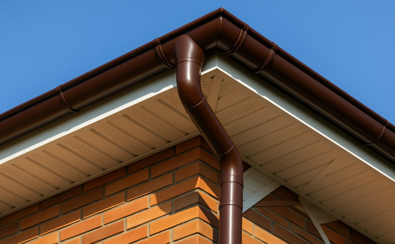 Металлическая водосточная система — пример