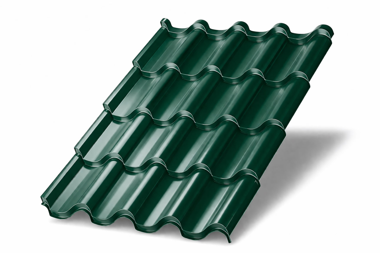 Металлочерепица Монтерроса SL RAL6005 Norman 0.5