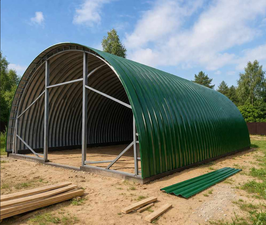 Арочный профнастил МП10ПГ — пример