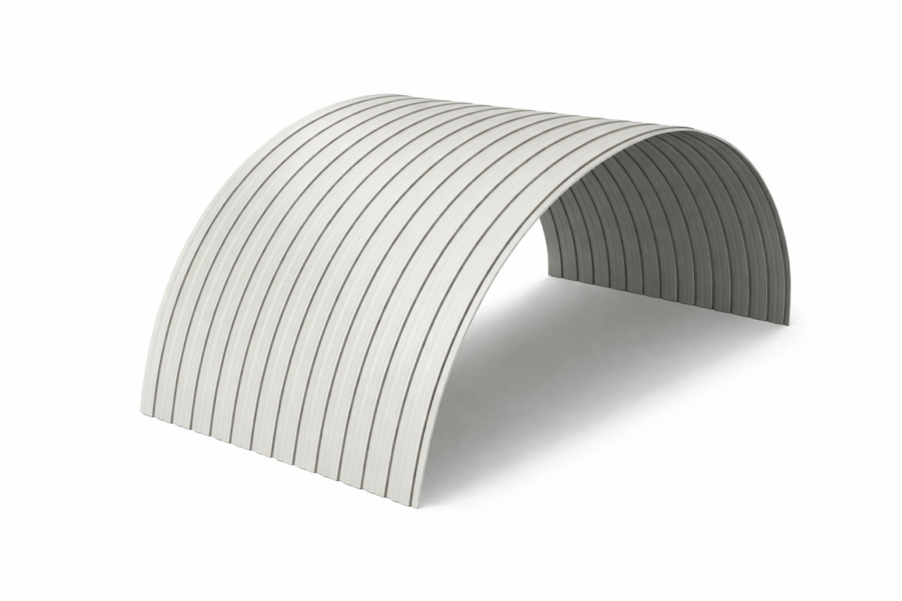 Профнастил МП10ПГ 0,7 полиэстер RAL9003 — пример