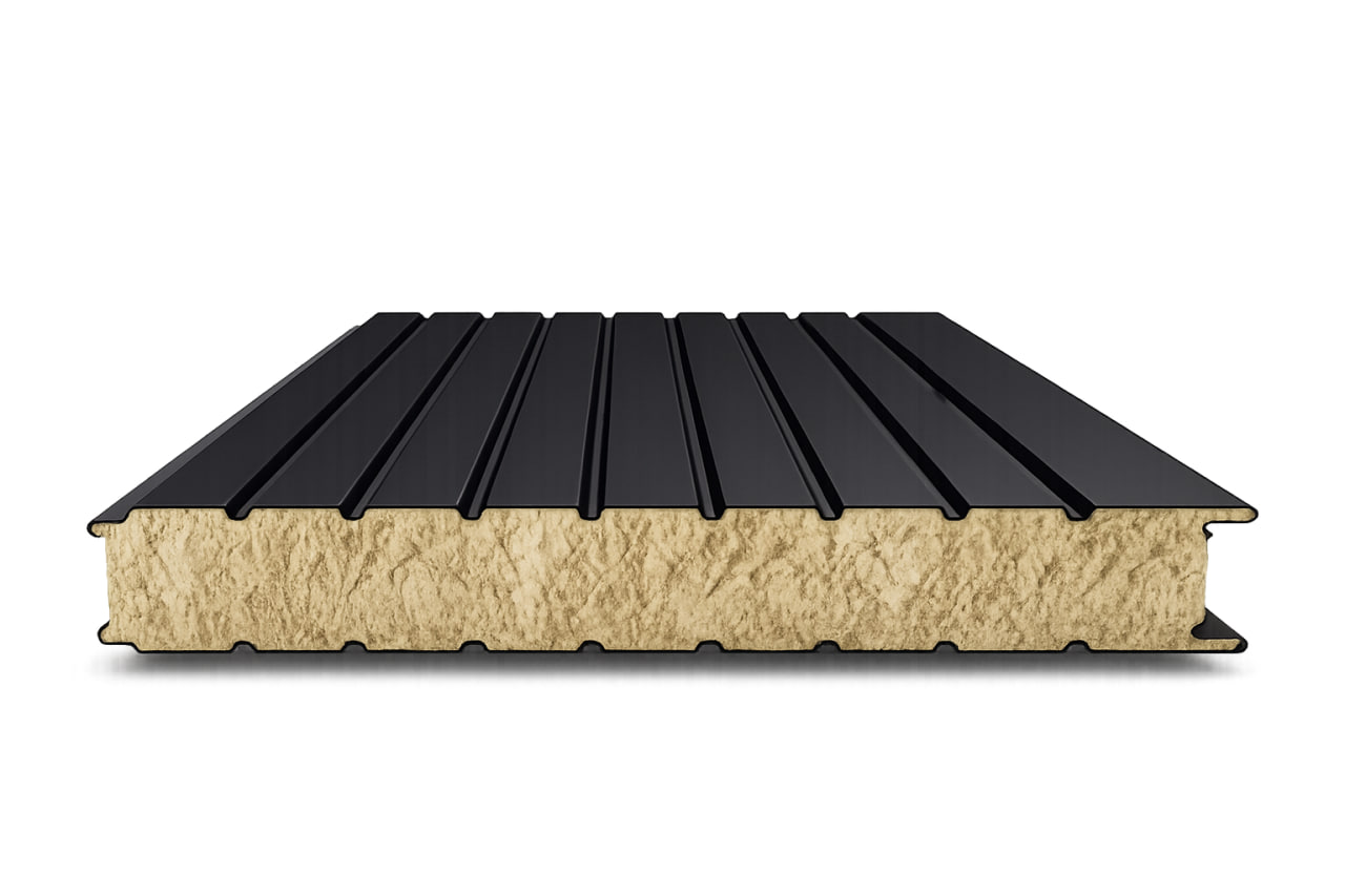 Стеновые сэндвич-панели 300 мм с минеральной ватой