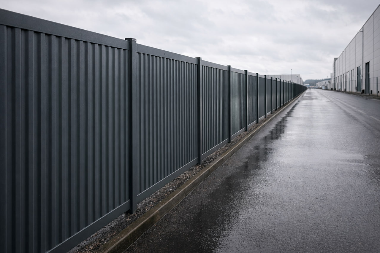 Профнастил С21 — пример на объекте (заглушка изображения)