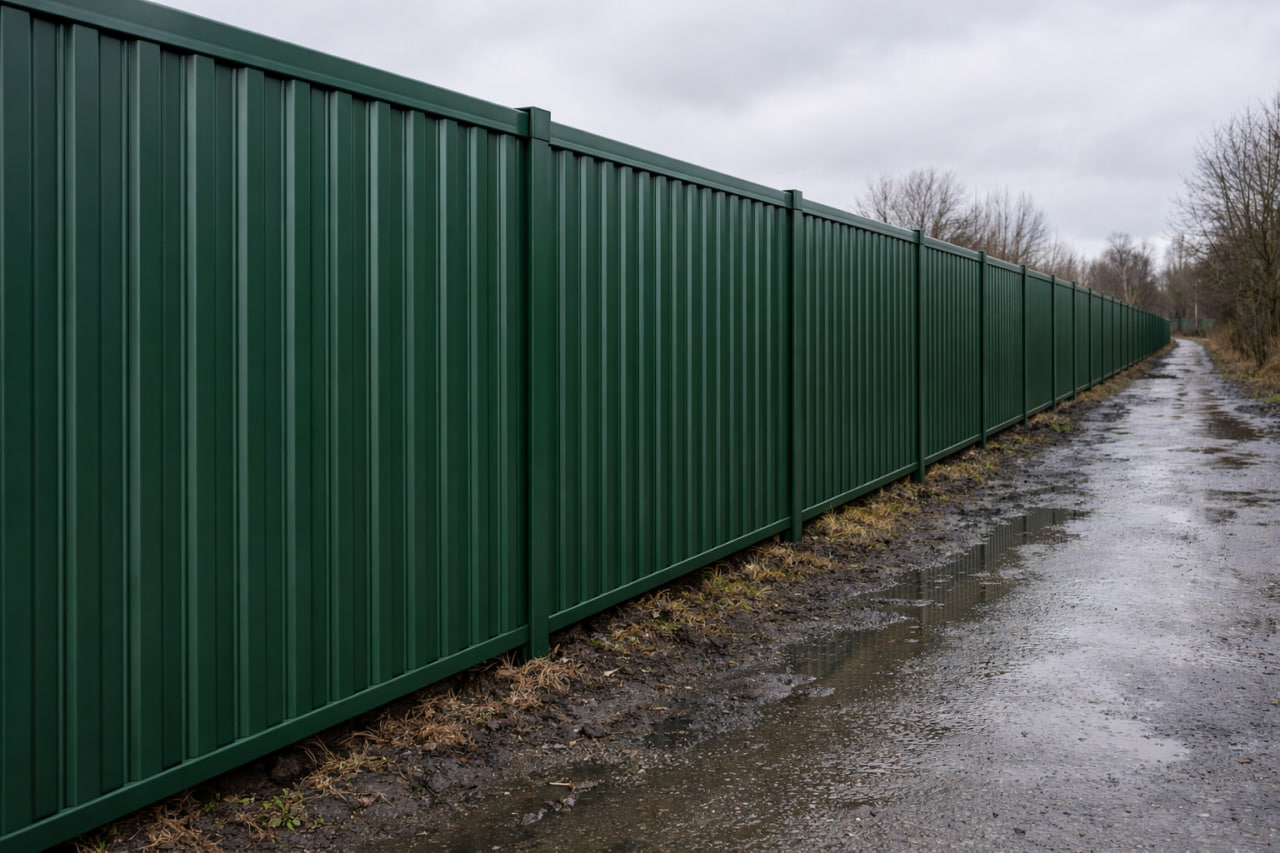 Профнастил МП20: пример на объекте