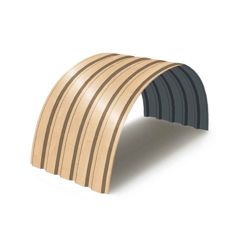 Арочная кровля из профнастила МП35ПГ