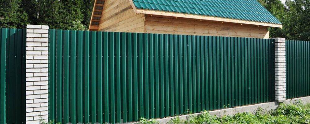 Ограждение из профнастила С44 — объект 2