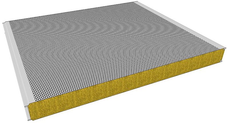 Акустические кровельные сэндвич-панели в СПб и Ленинградской области